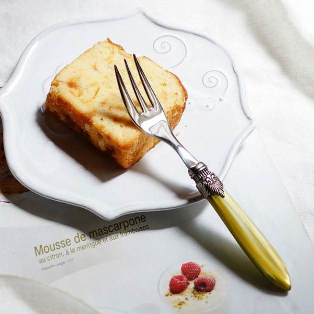 義大利 古典蛋糕叉(橄欖綠) 義大利 古典蛋糕叉(橄欖綠)