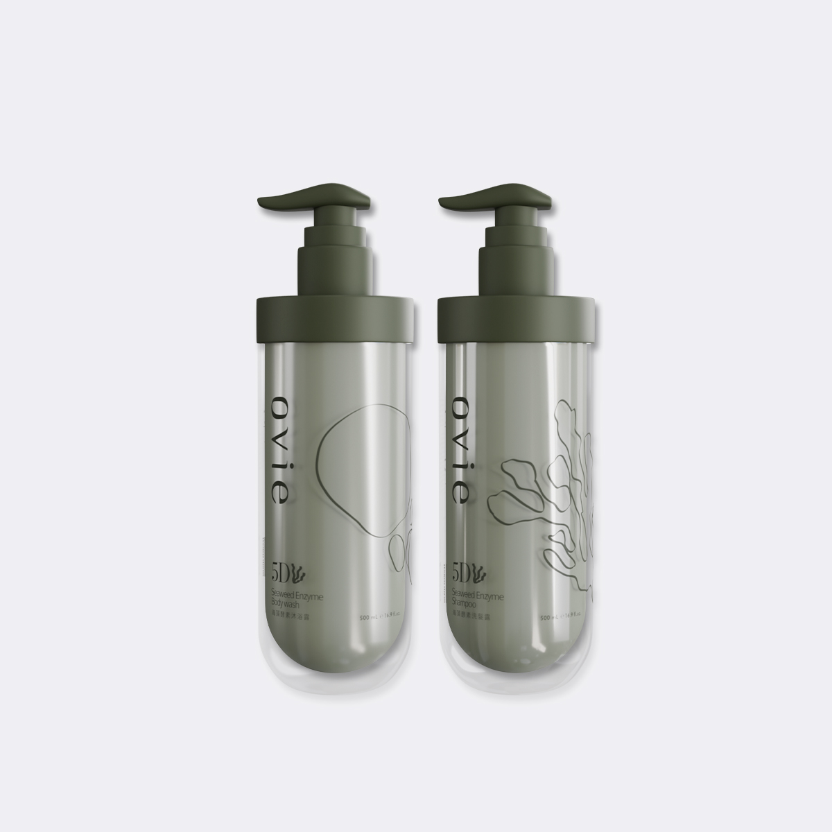 5D海藻酵素洗髮精+5D海藻酵素沐浴乳 5D海藻酵素洗髮精+5D海藻酵素沐浴乳