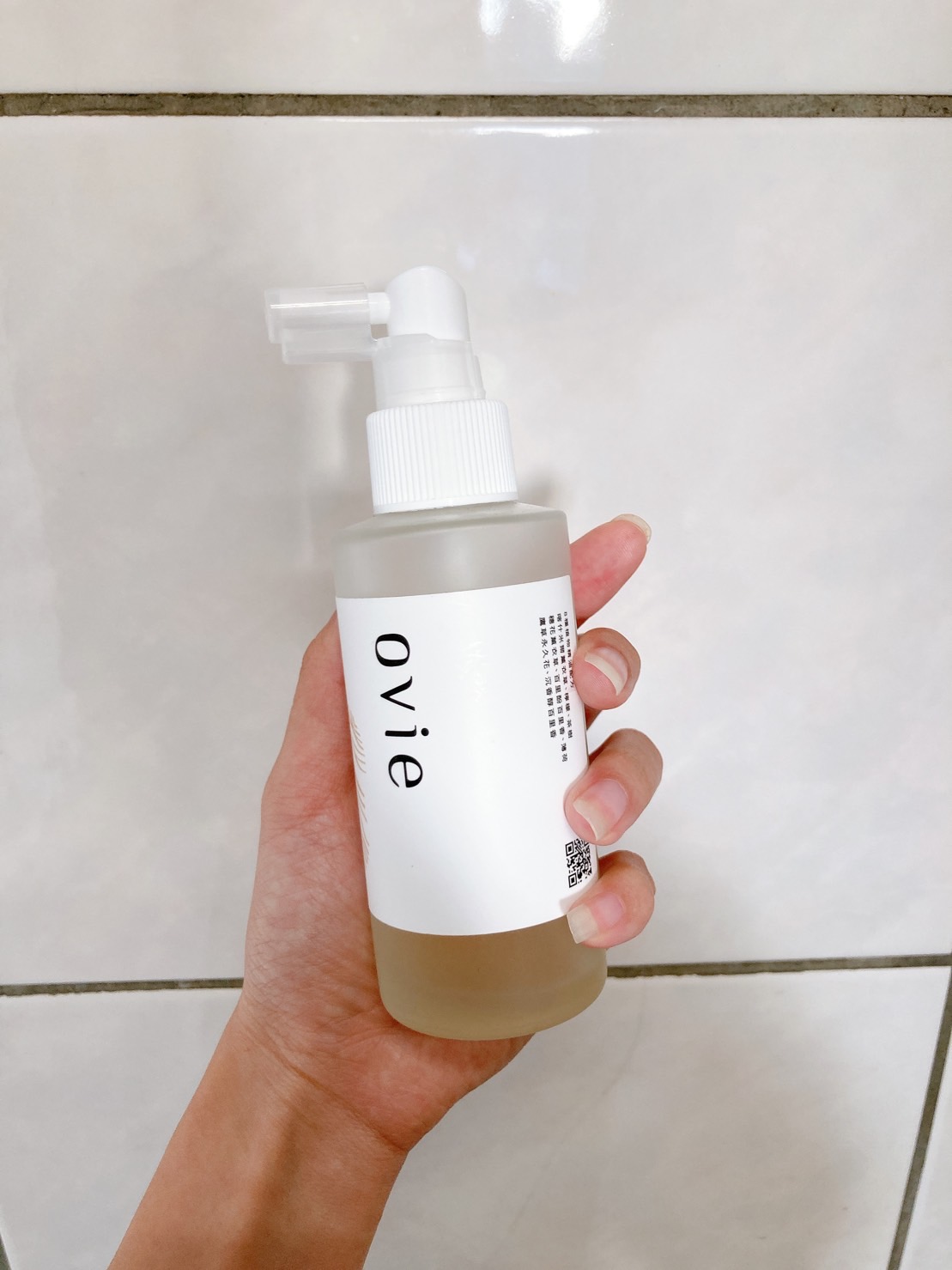 預防與改善掉髮產品推薦:黑澀會貝童彤幫老公用的Ovie植萃養髮精華液