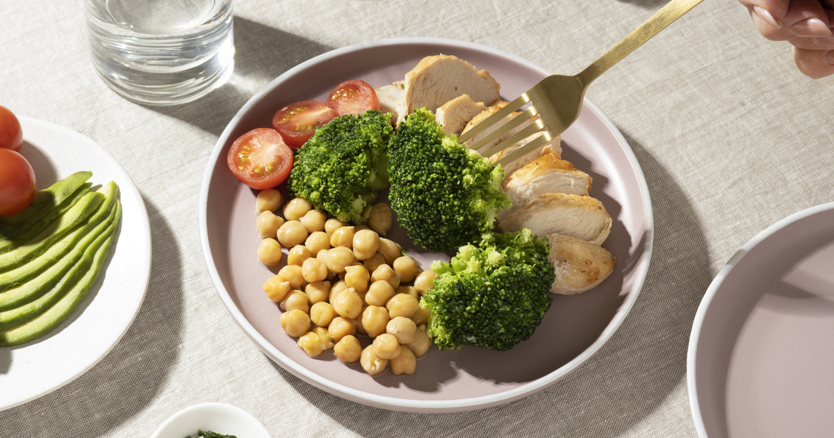 營養均衡的食物照