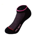 new sport 炫彩透氣【黑底桃紅線 22-25CM】萊卡編織短襪 運動襪 機能襪 new sport 炫彩透氣【黑底桃紅線 22-25CM】萊卡編織短襪 運動襪 機能襪
