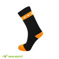 new sport 無限轉動【黑橘】LOGO滾邊運動長襪(M/L) new sport 無限轉動【黑橘】LOGO滾邊運動長襪(M/L)