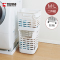 【日本天馬】PORISH 斜掛快取/層疊兩用洗衣籃2件組(附輪)-多色可選 【日本天馬】PORISH 斜掛快取/層疊兩用洗衣籃2件組(附輪)-多色可選