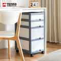 【日本天馬】33面寬四層收納抽屜櫃附輪(2低+2高抽) 【日本天馬】33面寬四層收納抽屜櫃附輪(2低+2高抽)