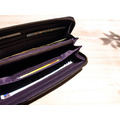 蒙太奇牛皮拉鍊腕帶長夾 - 紫水晶色 (可加購雷雕刻字)_3 蒙太奇牛皮拉鍊腕帶長夾 - 紫水晶色 (可加購雷雕刻字)_3