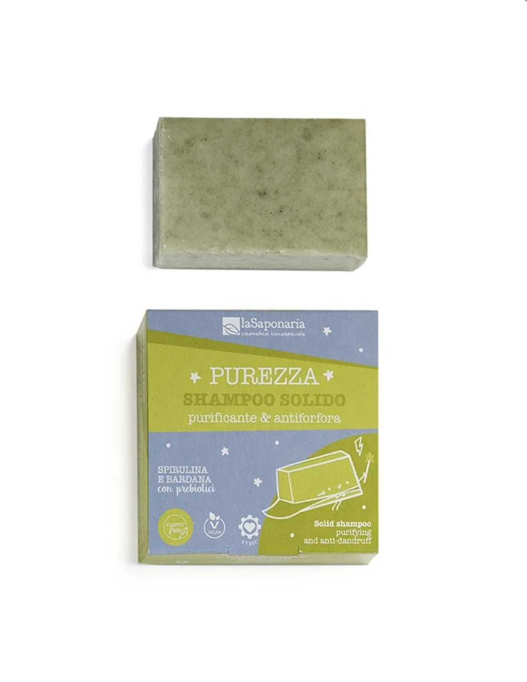 La Saponaria 義大利有機 —植萃淨化去屑洗髮皂