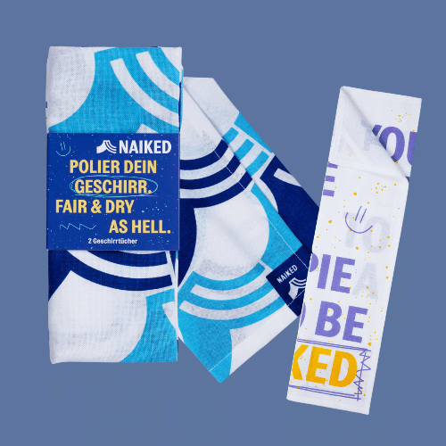 NAIKED 德國減塑生活 餐具擦布(二入)