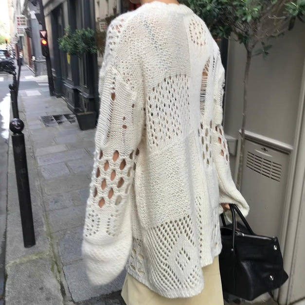 鏤空針織上衣 3色 鏤空針織上衣 3色