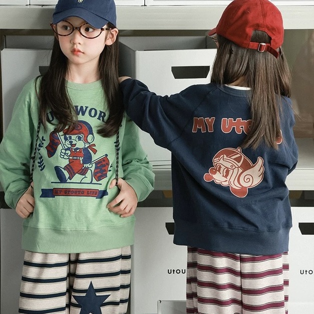 純棉圓領印花大學TEE 4色 純棉圓領印花大學TEE 4色