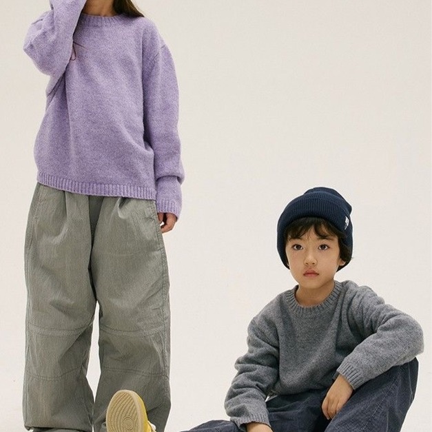 韓風寬鬆絨料長褲|加厚保暖・高腰設計・中性款 韓風寬鬆絨料長褲|加厚保暖・高腰設計・中性款