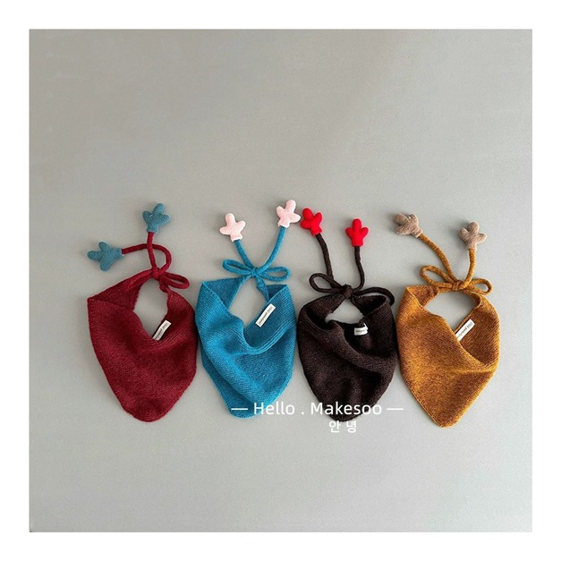 可愛三角針織保暖圍巾 可愛三角針織保暖圍巾