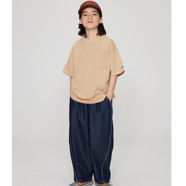 韓系小男孩必收款 薄牛仔九分褲 韓系小男孩必收款 薄牛仔九分褲