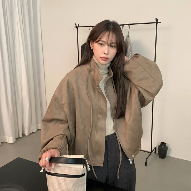 秋冬質感擔當!! 麂皮絨立領外套 4色 秋冬質感擔當!! 麂皮絨立領外套 4色