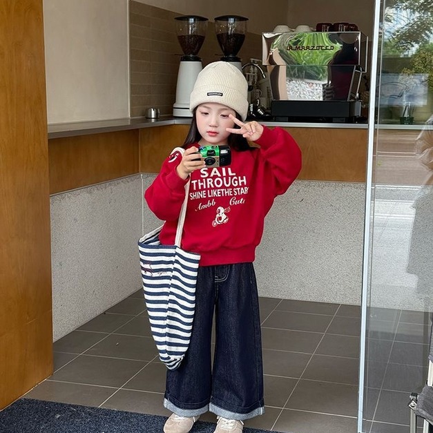 寬鬆企鵝刺繡字母圓領TEE 3色 寬鬆企鵝刺繡字母圓領TEE 3色