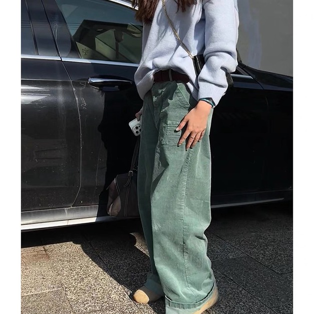 慵懶風燈芯絨長褲 2色 慵懶風燈芯絨長褲 2色