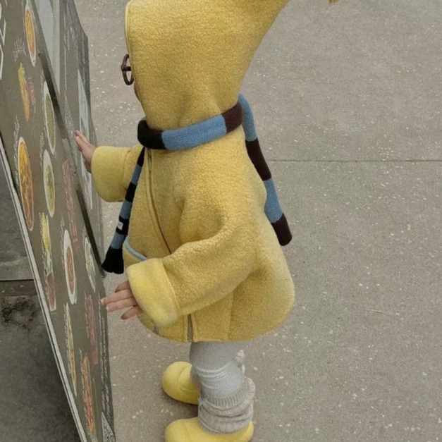 星星人加絨尖帽羊羔絨外套|保暖可愛滿分款 星星人加絨尖帽羊羔絨外套|保暖可愛滿分款