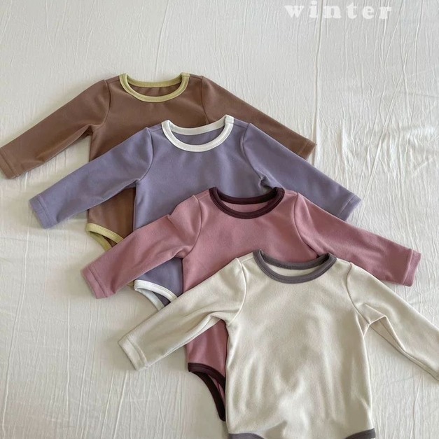 韓國冬季配色棉質連身衣套裝 4色 韓國冬季配色棉質連身衣套裝 4色