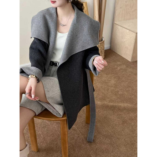 【OPINS】투톤 Handmade Wool Coat|雙色手工羊毛大衣 【OPINS】투톤 Handmade Wool Coat|雙色手工羊毛大衣