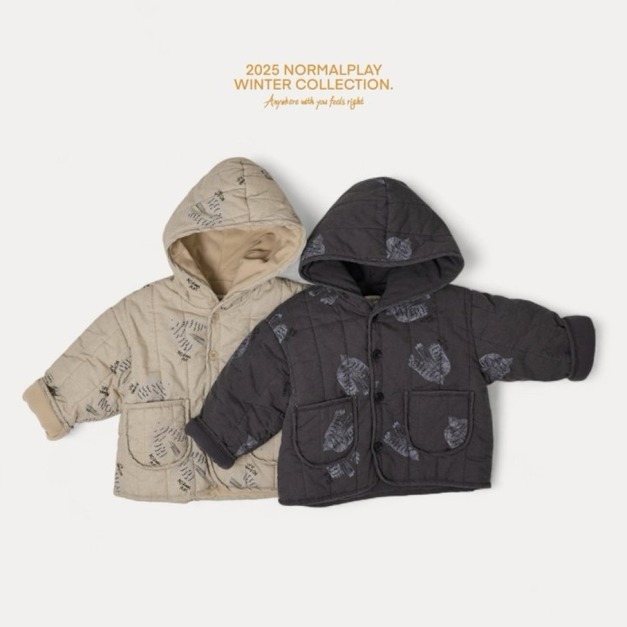 Normal Play 2025 冬季連帽厚棉外套 2色 Normal Play 2025 冬季連帽厚棉外套 2色