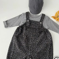 灰羅紋上衣+深灰豹紋吊帶褲 一套裝_2 灰羅紋上衣+深灰豹紋吊帶褲 一套裝_2