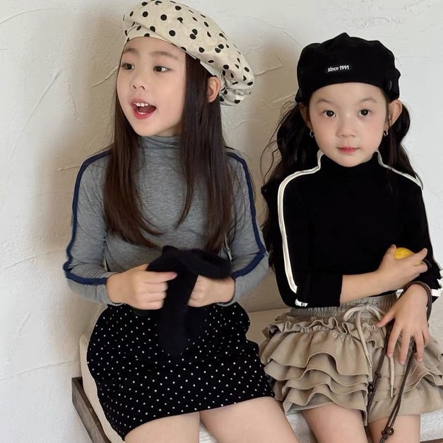 撞色包邊打底高領上衣 |3色 撞色包邊打底高領上衣 |3色