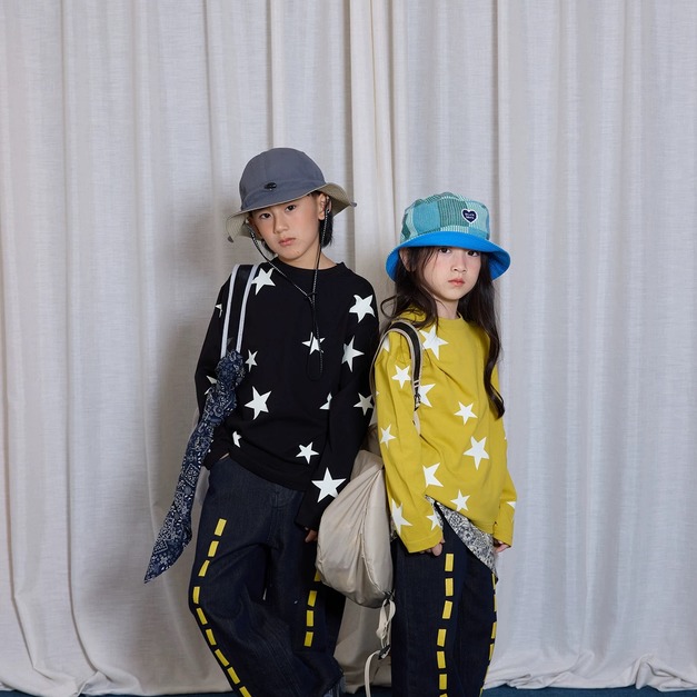 夜光星星軟棉刷毛長袖 3色 夜光星星軟棉刷毛長袖 3色