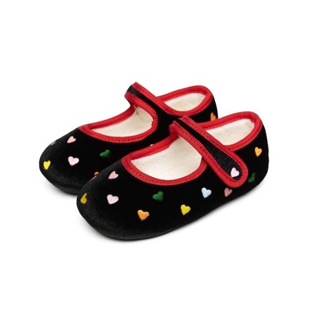 LA STELLA 刺繡絨布瑪麗珍鞋|兩款:櫻桃 / 彩虹愛心 LA STELLA 刺繡絨布瑪麗珍鞋|兩款:櫻桃 / 彩虹愛心