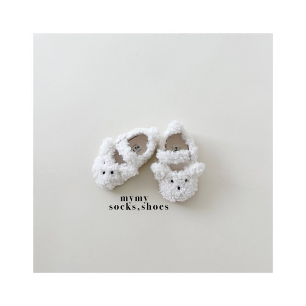 Mymysocks 冬季療癒小熊/蝴蝶球球 絨毛鞋 2款 Mymysocks 冬季療癒小熊/蝴蝶球球 絨毛鞋 2款