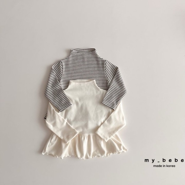 MY BEBE|荷葉邊高領上衣(2色) MY BEBE|荷葉邊高領上衣(2色)