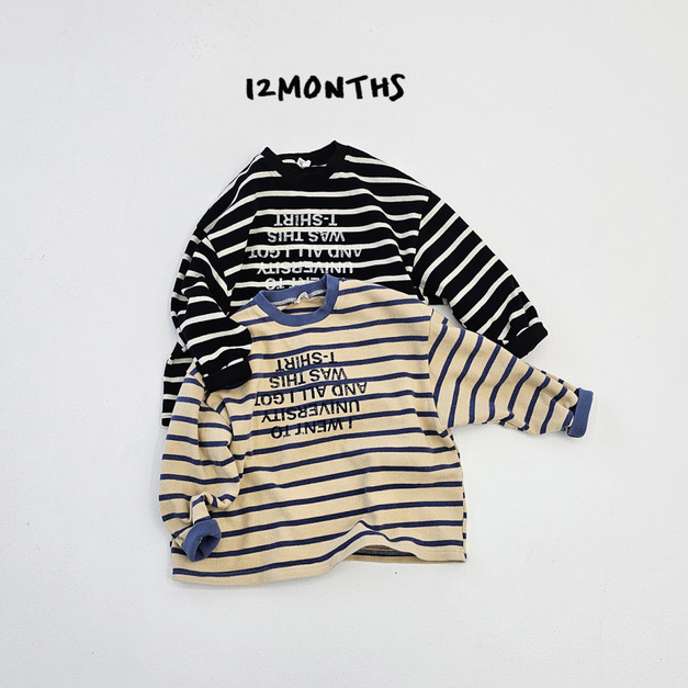 12MONTHS|親子裝字母條紋上衣 FAMILY STRIPE TOP 2色 12MONTHS|親子裝字母條紋上衣 FAMILY STRIPE TOP 2色
