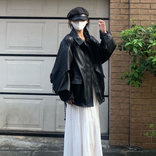 🖤 韓版復古寬松機車皮衣|2025 秋冬新款 🖤 韓版復古寬松機車皮衣|2025 秋冬新款