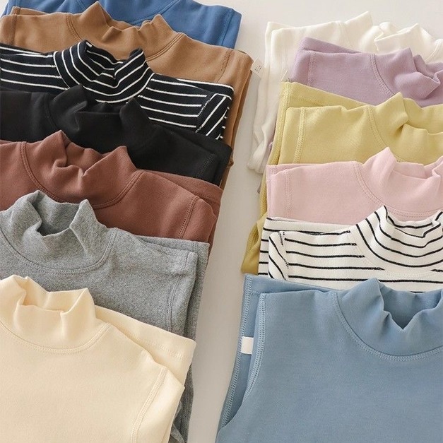 無骨半高領德絨內搭上衣 無骨半高領德絨內搭上衣