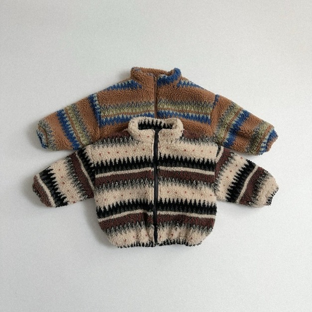 🧸 DIGREENKIDS 厚暖絨感圖紋外套 |2色 🧸 DIGREENKIDS 厚暖絨感圖紋外套 |2色