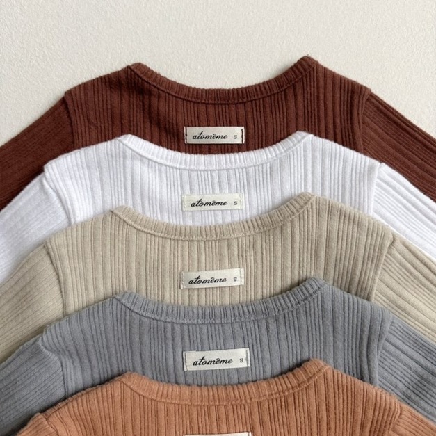 韓國 Atomeme 基礎羅紋上衣 5色 韓國 Atomeme 基礎羅紋上衣 5色