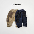 12MONTHS|復古拼接口袋休閒長褲 2色_10 12MONTHS|復古拼接口袋休閒長褲 2色_10