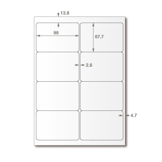 【龍德】三用電腦標籤貼紙 8格 LD-862 105張(盒) 【龍德】三用電腦標籤貼紙 8格 LD-862 105張(盒)