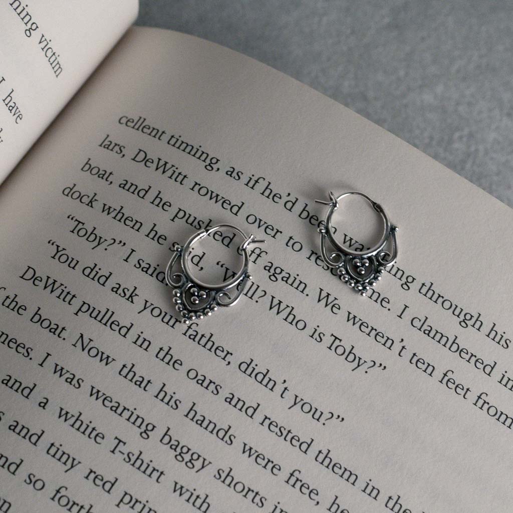 幸福篇章|925純銀耳環・圈圈式