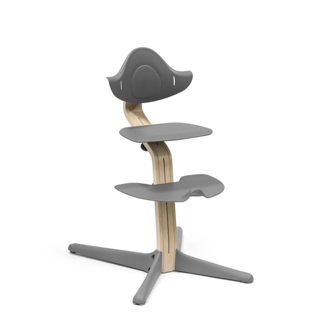 天然色支架灰色座椅