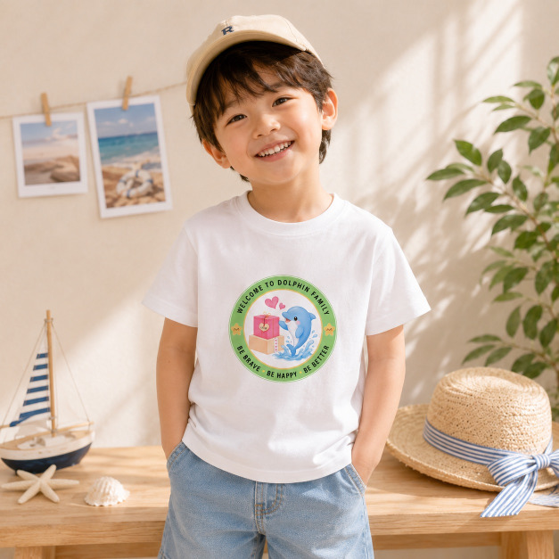 幼兒園海豚班短袖T恤成長紀念班服【MF006】 幼兒園海豚班短袖T恤成長紀念班服【MF006】