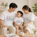 多多〈來自不同星球的好朋友〉短袖T恤親子裝【LA2606004】_1 多多〈來自不同星球的好朋友〉短袖T恤親子裝【LA2606004】_1