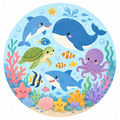 海洋冒險家族短袖T恤全家福親子裝(2色)【FM019】_4 海洋冒險家族短袖T恤全家福親子裝(2色)【FM019】_4