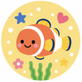 熱帶魚徽章家族短袖T恤全家福親子裝(2色)【FM024】_3 熱帶魚徽章家族短袖T恤全家福親子裝(2色)【FM024】_3
