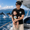 海豚徽章家族短袖T恤全家福親子裝(2色)【FM021】_1 海豚徽章家族短袖T恤全家福親子裝(2色)【FM021】_1
