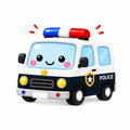 小小警車短袖T恤全家福親子裝(2色)【FM034】_4 小小警車短袖T恤全家福親子裝(2色)【FM034】_4