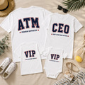家庭角色美式校園短袖T恤全家福親子裝(ATM.CEO.VIP)(3色)【FM044】_2 家庭角色美式校園短袖T恤全家福親子裝(ATM.CEO.VIP)(3色)【FM044】_2