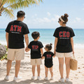 家庭角色美式校園短袖T恤全家福親子裝(ATM.CEO.VIP)(3色)【FM044】_4 家庭角色美式校園短袖T恤全家福親子裝(ATM.CEO.VIP)(3色)【FM044】_4