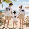 家庭角色美式校園短袖T恤全家福親子裝(ATM.CEO.VIP)(3色)【FM044】_5 家庭角色美式校園短袖T恤全家福親子裝(ATM.CEO.VIP)(3色)【FM044】_5
