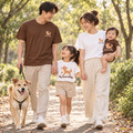 米克斯我的毛寶貝短袖T恤全家福親子裝(2色)【FM053】 米克斯我的毛寶貝短袖T恤全家福親子裝(2色)【FM053】