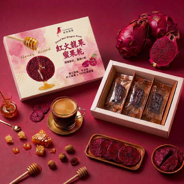 紅火龍果蜜果乾,不沾手的健康零食、素食可食,獨立包裝禮盒、團購首選/伴手禮/健身辦公室首選 紅火龍果蜜果乾,不沾手的健康零食、素食可食,獨立包裝禮盒、團購首選/伴手禮/健身辦公室首選