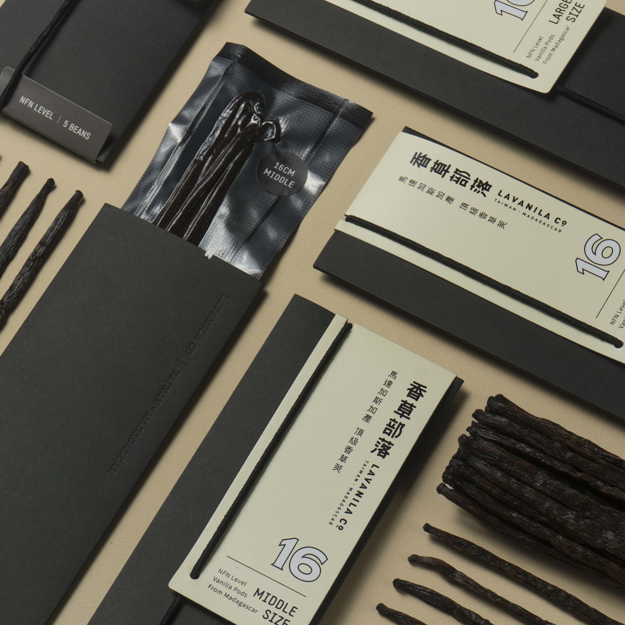 頂級馬達加斯加波本香草莢 16cm 5支入(約15g)